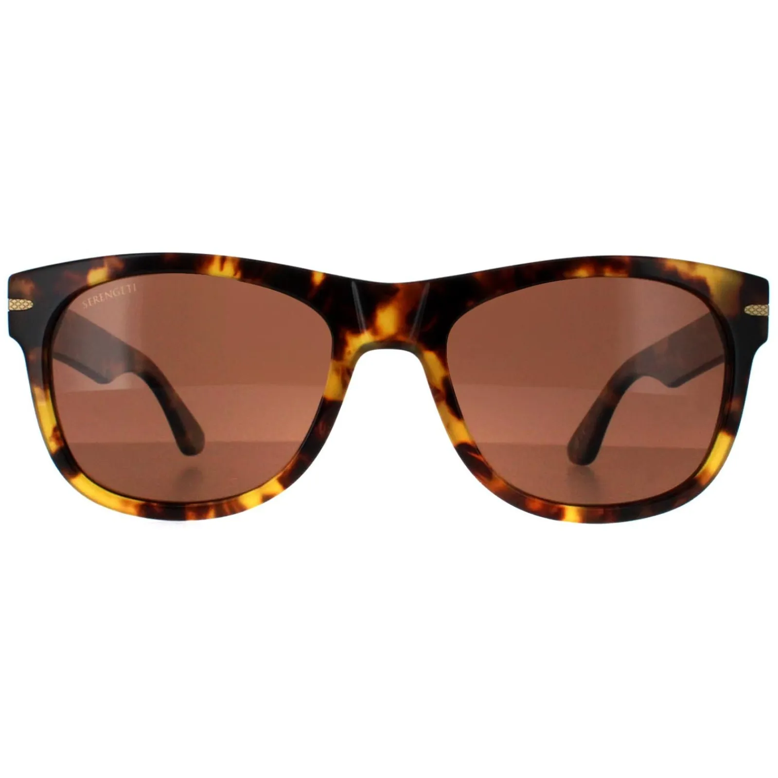 Serengeti Square|Polarised^Sunglasses Foyt Large SS550002 Shiny Tortoise Havana Mineral