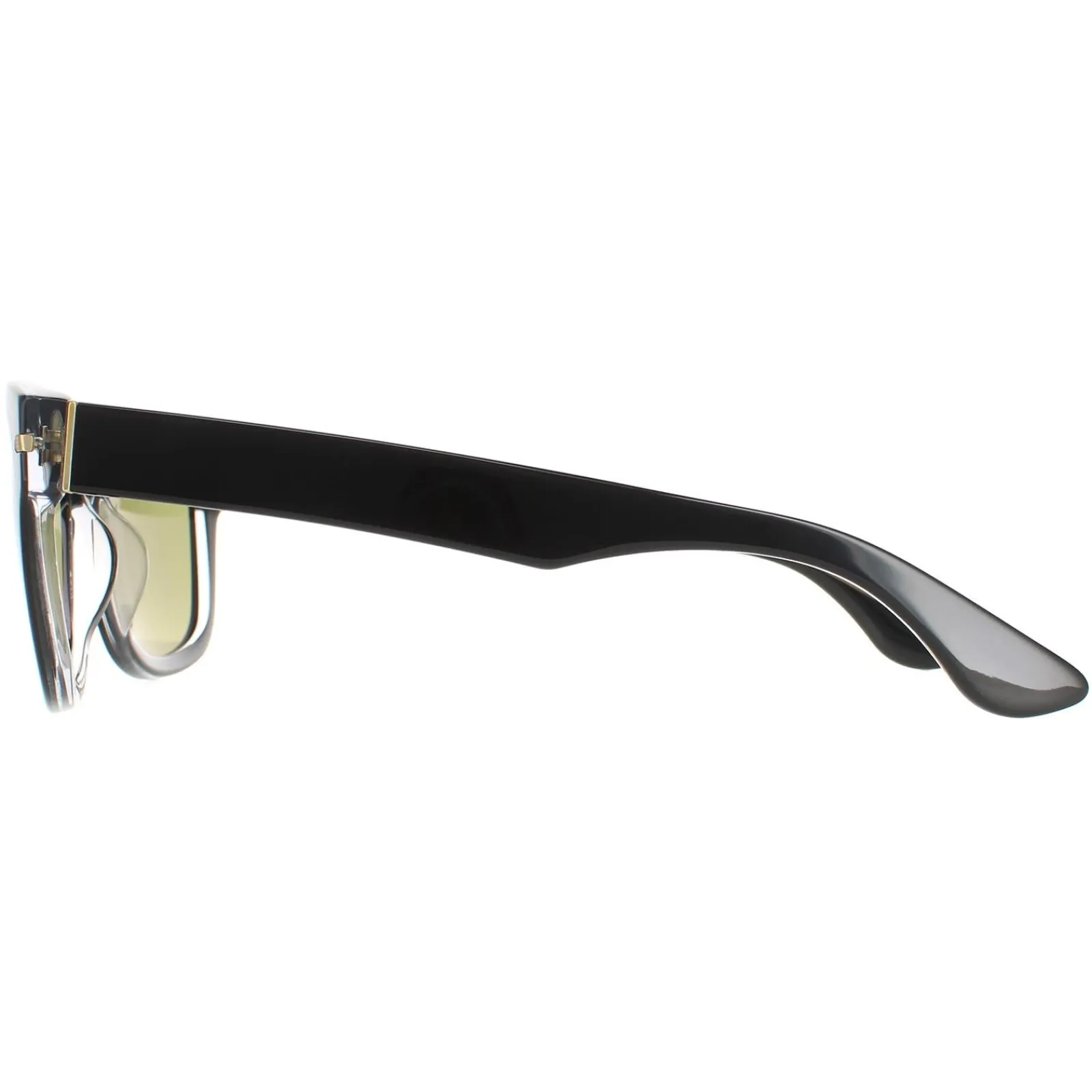Serengeti Square|Square^Sunglasses Foyt SS549005 Shiny Black Transparent Layer Green