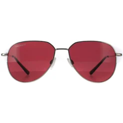 Serengeti Polarised|Aviator^Sunglasses Haywood Small SS544004 Shiny Silver Mineral Sedon