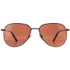 Serengeti Aviator^Sunglasses Haywood SS543004 Matte Black Mineral Drivers