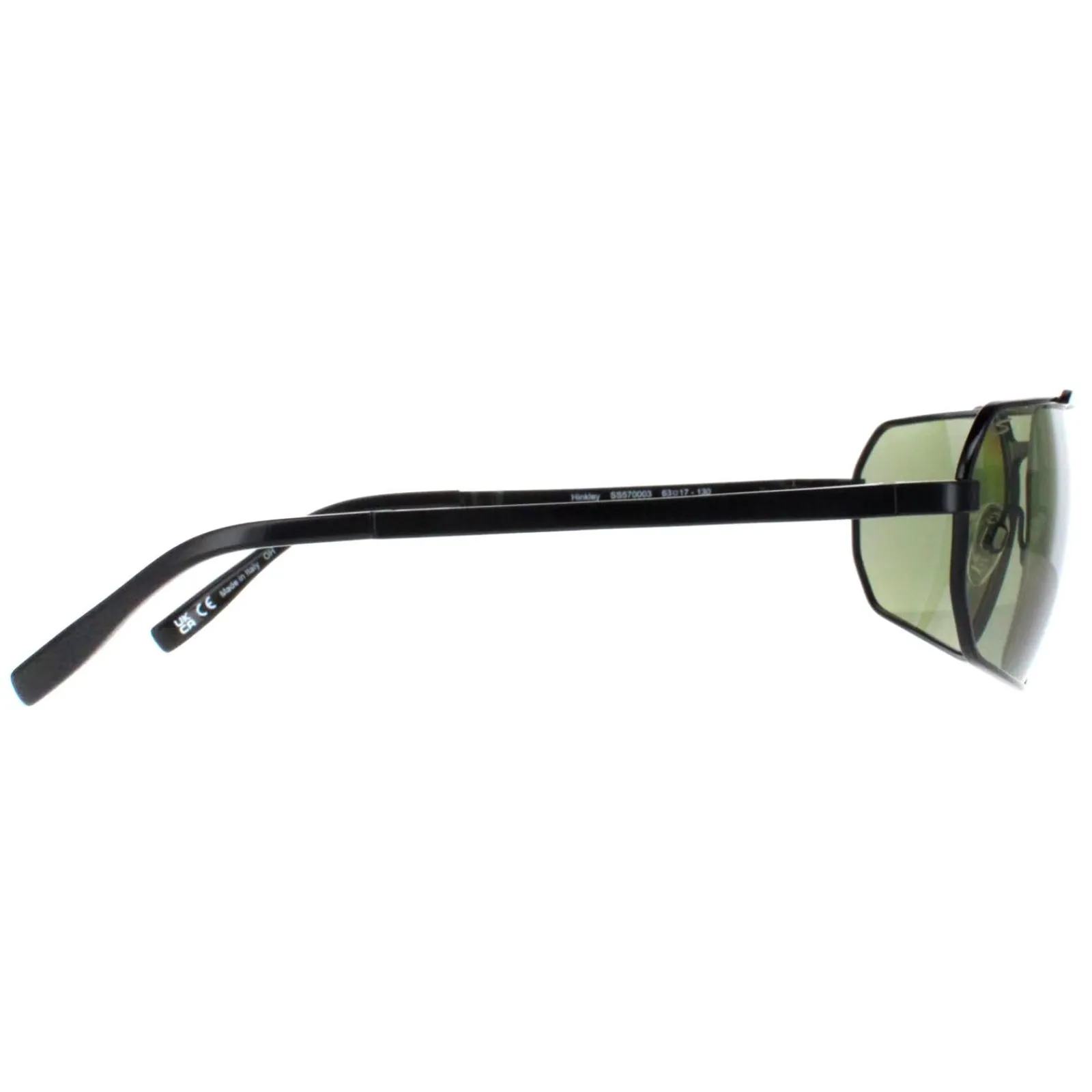 Serengeti Polarised|Rectangle^Sunglasses Hinkley SS570003 Shiny Black Transparent Layer Mi