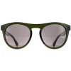 Serengeti Round^Sunglasses Kingman SS572006 Shiny Milky Khaki Saturn Polariz