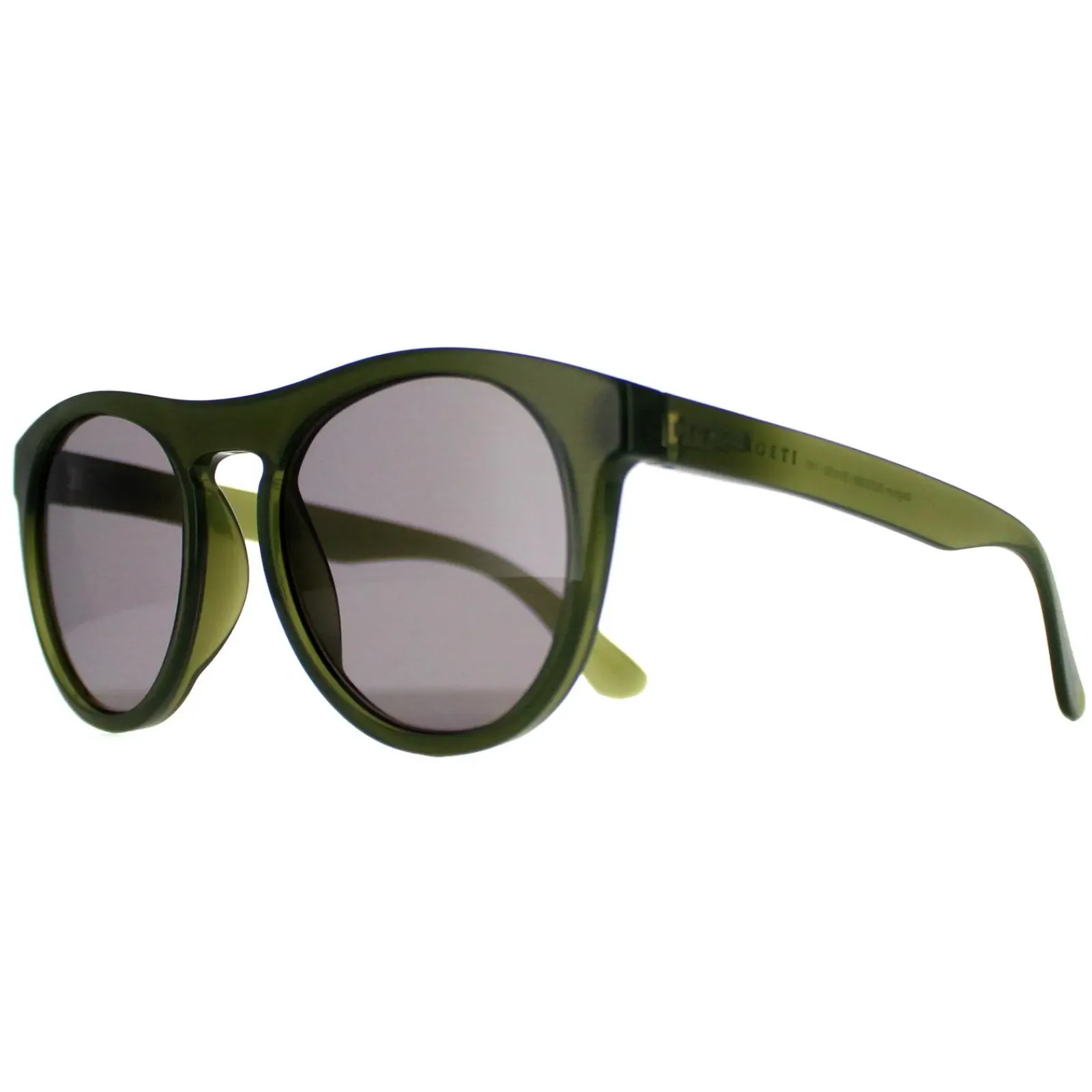 Serengeti Round^Sunglasses Kingman SS572006 Shiny Milky Khaki Saturn Polariz