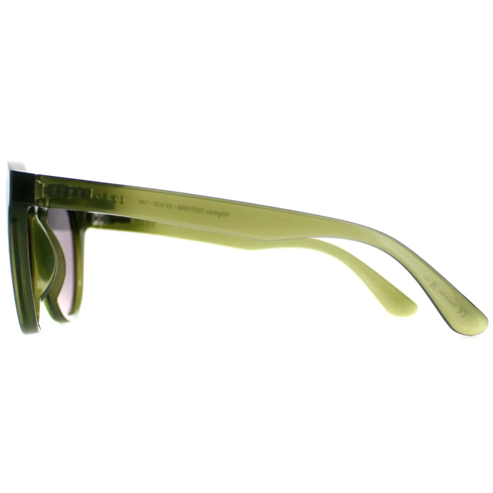 Serengeti Round^Sunglasses Kingman SS572006 Shiny Milky Khaki Saturn Polariz