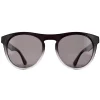 Serengeti Round^Sunglasses Kingman SS572005 Shiny Black to Clear Saturn Pola