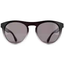 Serengeti Round^Sunglasses Kingman SS572005 Shiny Black to Clear Saturn Pola