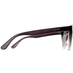 Serengeti Round^Sunglasses Kingman SS572005 Shiny Black to Clear Saturn Pola