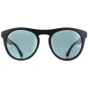 Serengeti Round^Sunglasses Kingman SS572004 Matte Black Saturn Polarized Pet