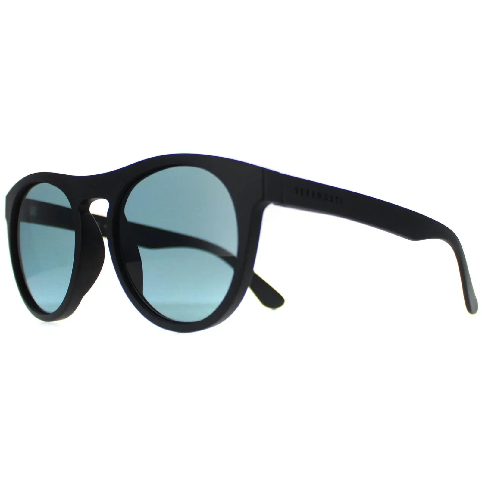 Serengeti Round^Sunglasses Kingman SS572004 Matte Black Saturn Polarized Pet