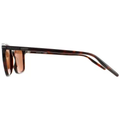 Serengeti Rectangle^Sunglasses Lenwood 8933 Shiny Dark Havana Mineral Polarized