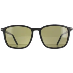 Serengeti Rectangle^Sunglasses Lenwood 8930 Matte Black Mineral Polarized 555nm