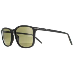 Serengeti Rectangle^Sunglasses Lenwood 8930 Matte Black Mineral Polarized 555nm