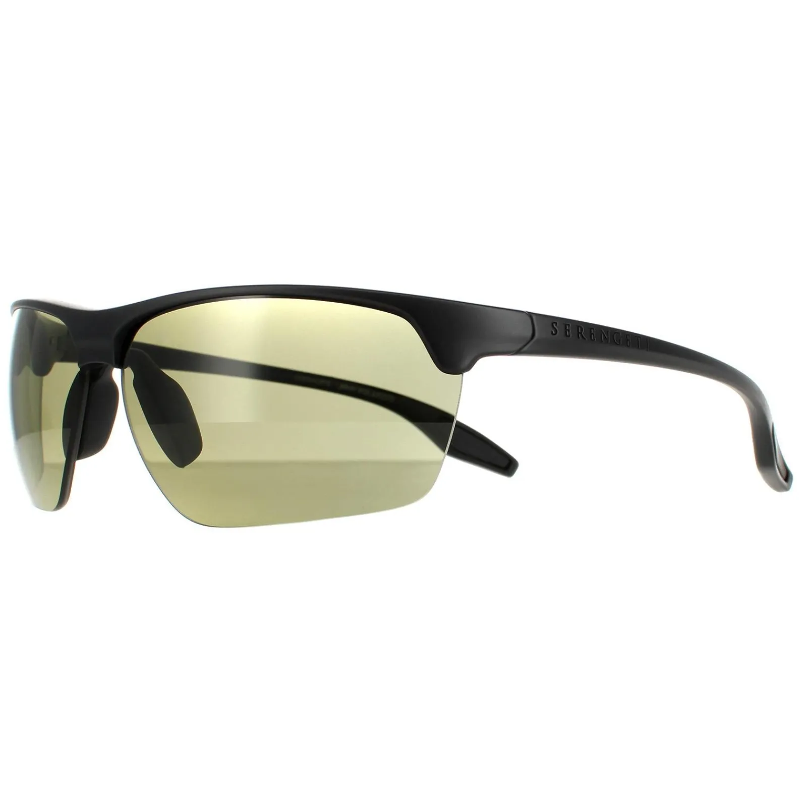 Serengeti Polarised^Sunglasses Linosa 8506 Matte Black PhD 2.0 Green 555nm Polar