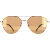 Serengeti Aviator|Aviator^Sunglasses Odell SS555004 Rose Gold Saturn Polarized Drivers