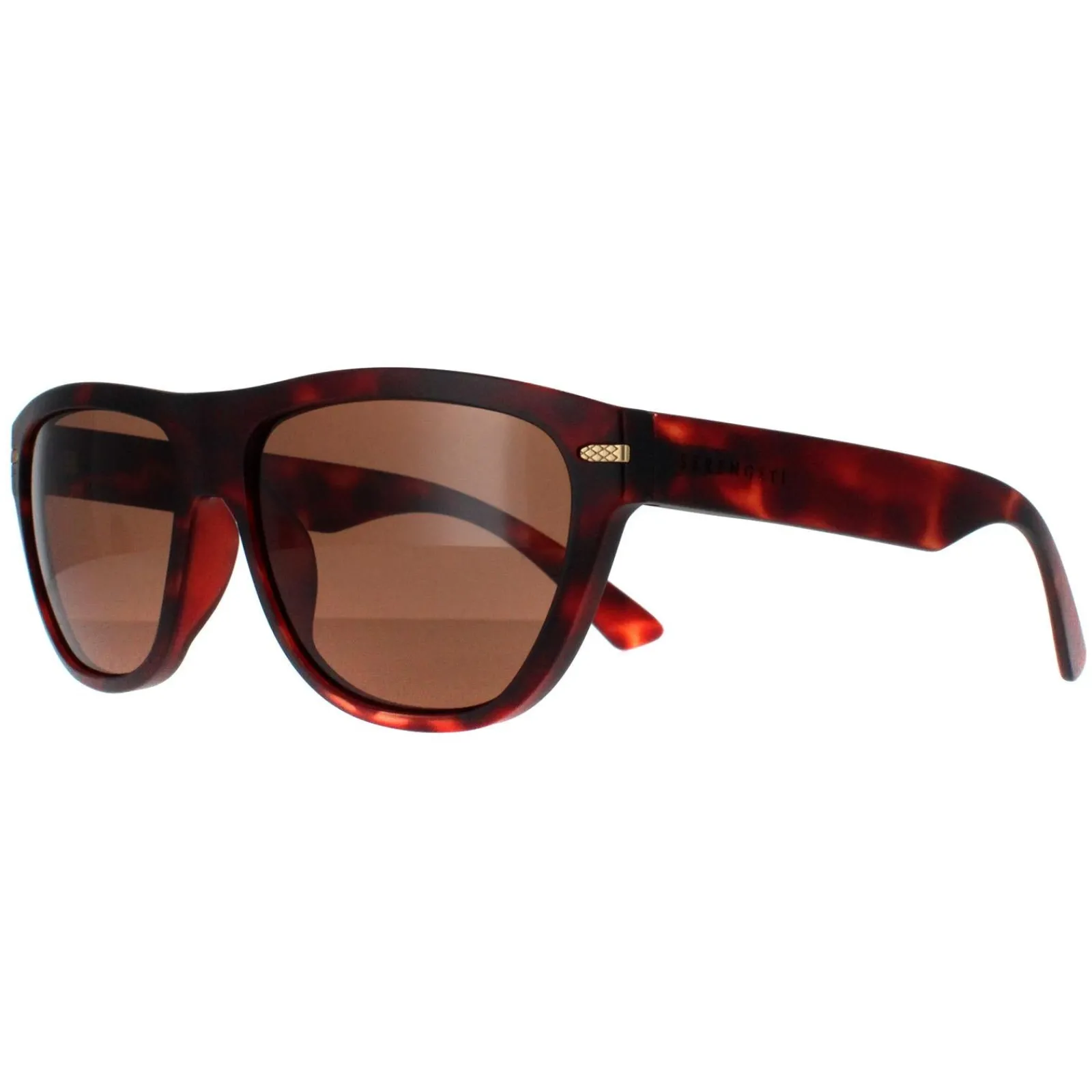 Serengeti Polarised|Cat-Eye^Sunglasses Pancho SS601002 Matte Red Tortoise Mineral Driver