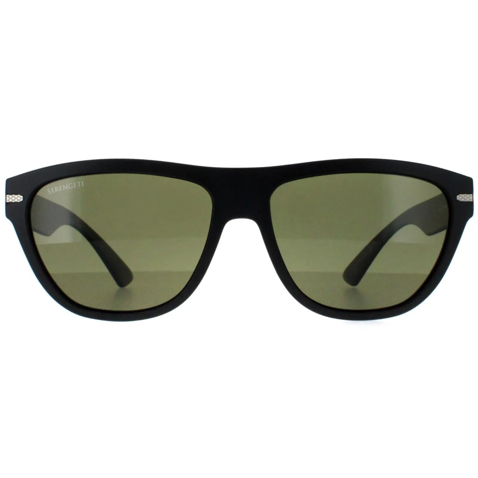 Serengeti Polarised|Cat-Eye^Sunglasses Pancho SS601001 Matte Black Mineral Polarized 555