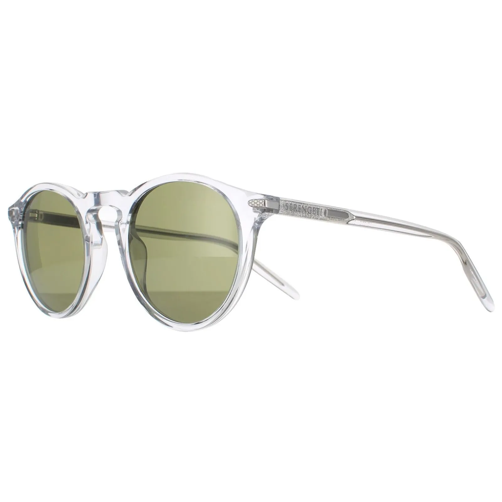 Serengeti Polarised|Round^Sunglasses Raffaele 8952 Shiny Crystal Mineral Polarized 555