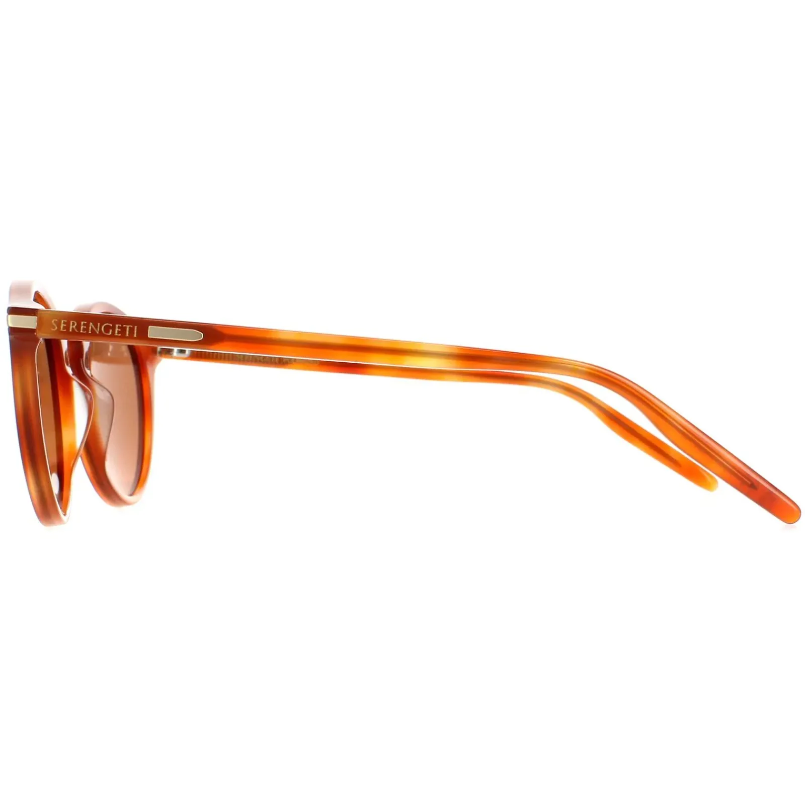 Serengeti Round^Sunglasses Raffaele 8953 Shiny Caramel Mineral Polarized Dri