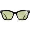 Serengeti Square^Sunglasses Rolla SS537005 Shiny Black Saturn Polarized 555nm