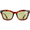 Serengeti Square^Sunglasses Rolla SS537004 Shiny Red Tortoise Saturn Polarize