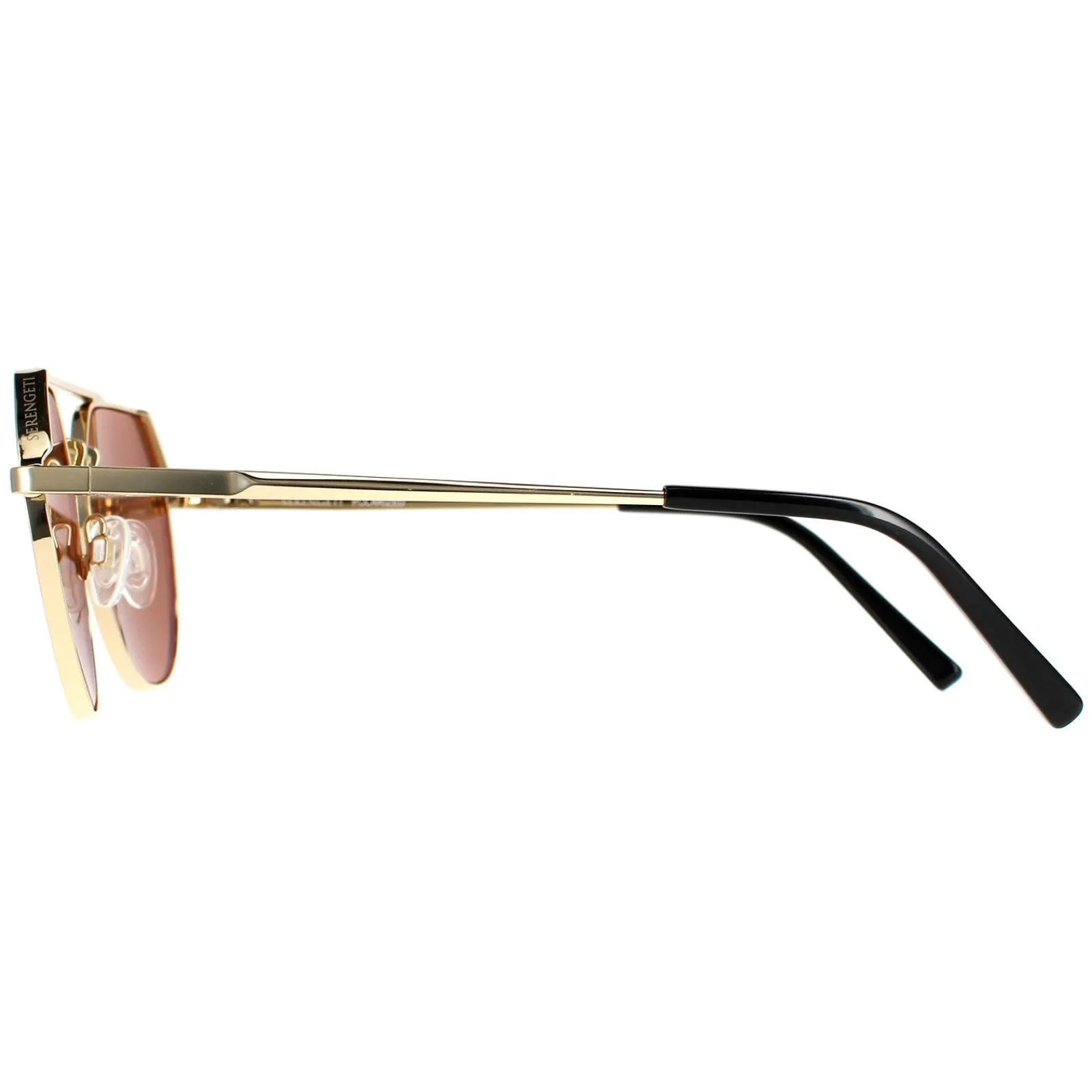 Serengeti Polarised|Aviator^Sunglasses Shelby SS533003 Shiny Light Gold Saturn Drivers G