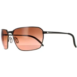 Serengeti Rectangle^Sunglasses Shelton SS547003 Shiny Dark Gunmetal Mineral Pola