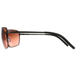 Serengeti Rectangle^Sunglasses Shelton SS547003 Shiny Dark Gunmetal Mineral Pola