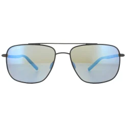 Serengeti Aviator^Sunglasses Tellaro 8819 Matte Black Blue Mineral Polarized 5