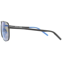 Serengeti Aviator^Sunglasses Tellaro 8819 Matte Black Blue Mineral Polarized 5