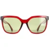 Serengeti Square^Sunglasses Wakota SS536002 Shiny Black Saturn Polarized 555n