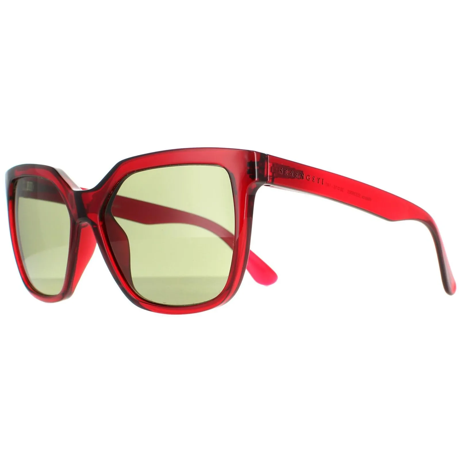 Serengeti Square^Sunglasses Wakota SS536002 Shiny Black Saturn Polarized 555n