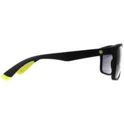 Smarty Rectangle|Rectangle^Sunglasses SA2306 A Matte Black Rubber Yellow Bronze Blue Flash
