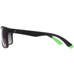 Smarty Rectangle|Rectangle^Sunglasses SA2306 C Matte Black Rubber Neon Green Bronze Grey F