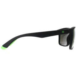 Smarty Rectangle|Rectangle^Sunglasses SA2306 C Matte Black Rubber Neon Green Bronze Grey F