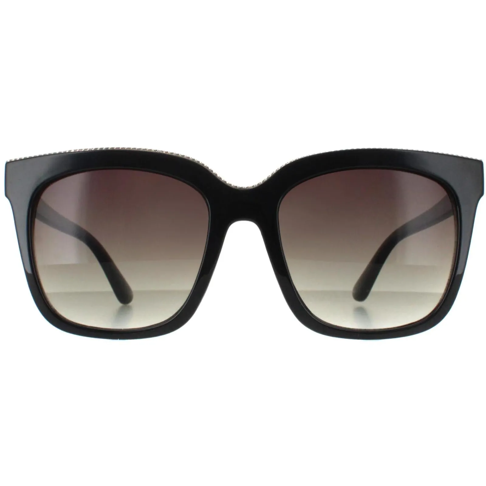 Smarty Square^Sunglasses SB2314 A Black with Silver Edging Grey