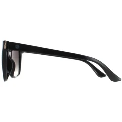 Smarty Square^Sunglasses SB2314 A Black with Silver Edging Grey