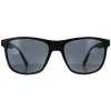 Smarty Rectangle^Sunglasses SB2302 B Matte Black Grey Grey