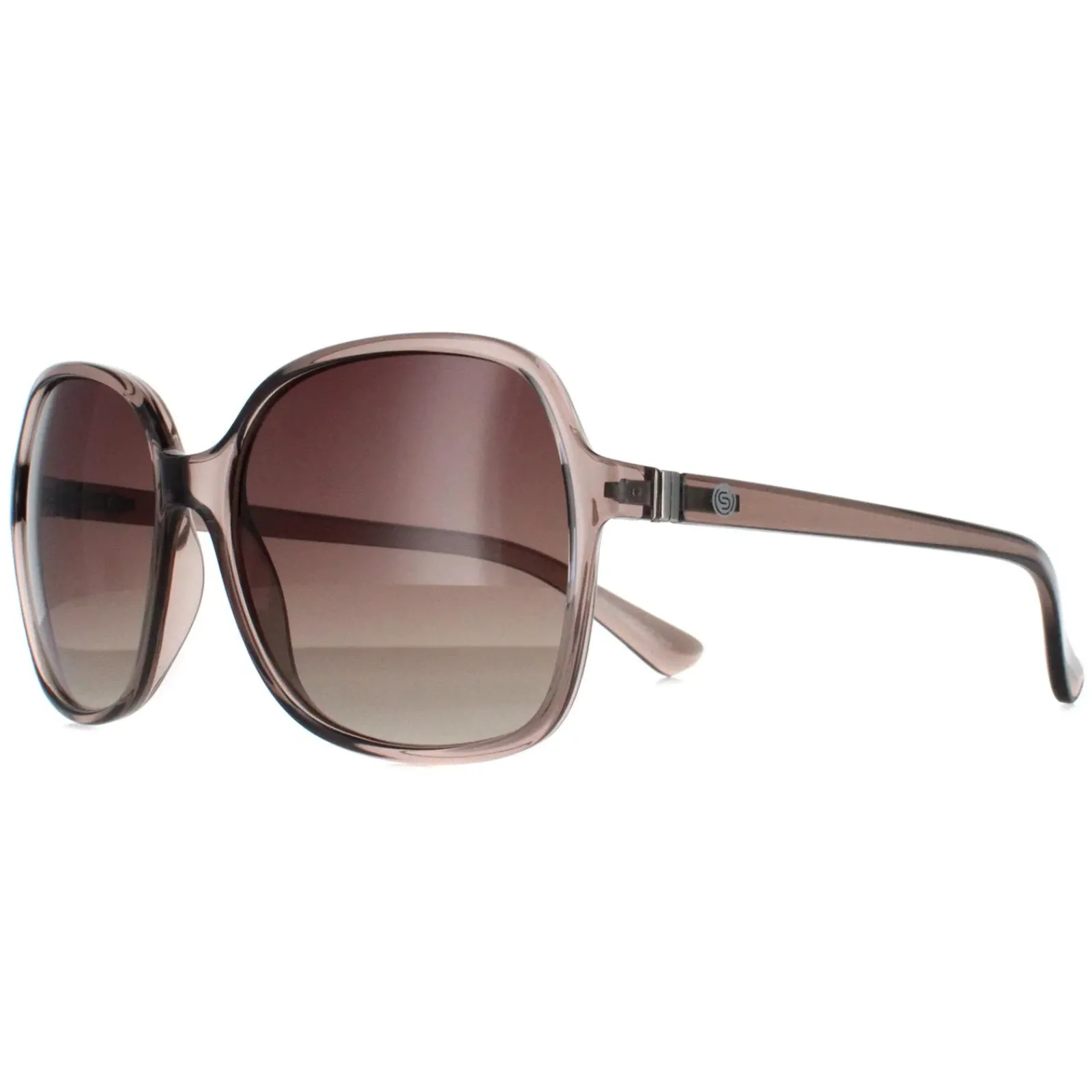 Smarty Square^Sunglasses SB2321 B Smoke Grey Crystal Smoke Grey