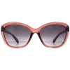 Smarty Rectangle^Sunglasses SB220 0C Rose Brown Grey