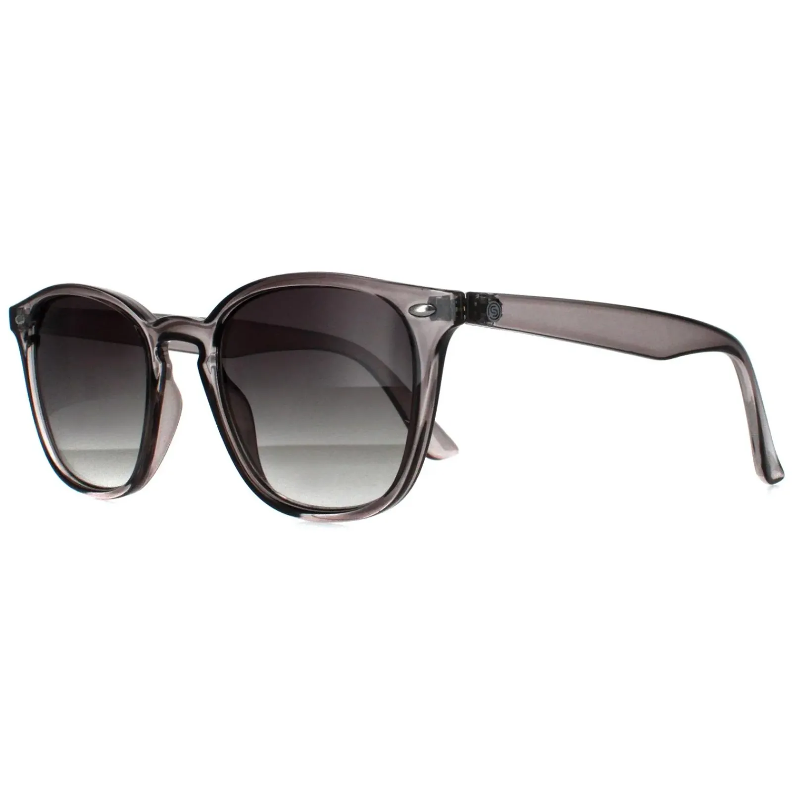 Smarty Round^Sunglasses SB2313 C Transparent Smoke Grey