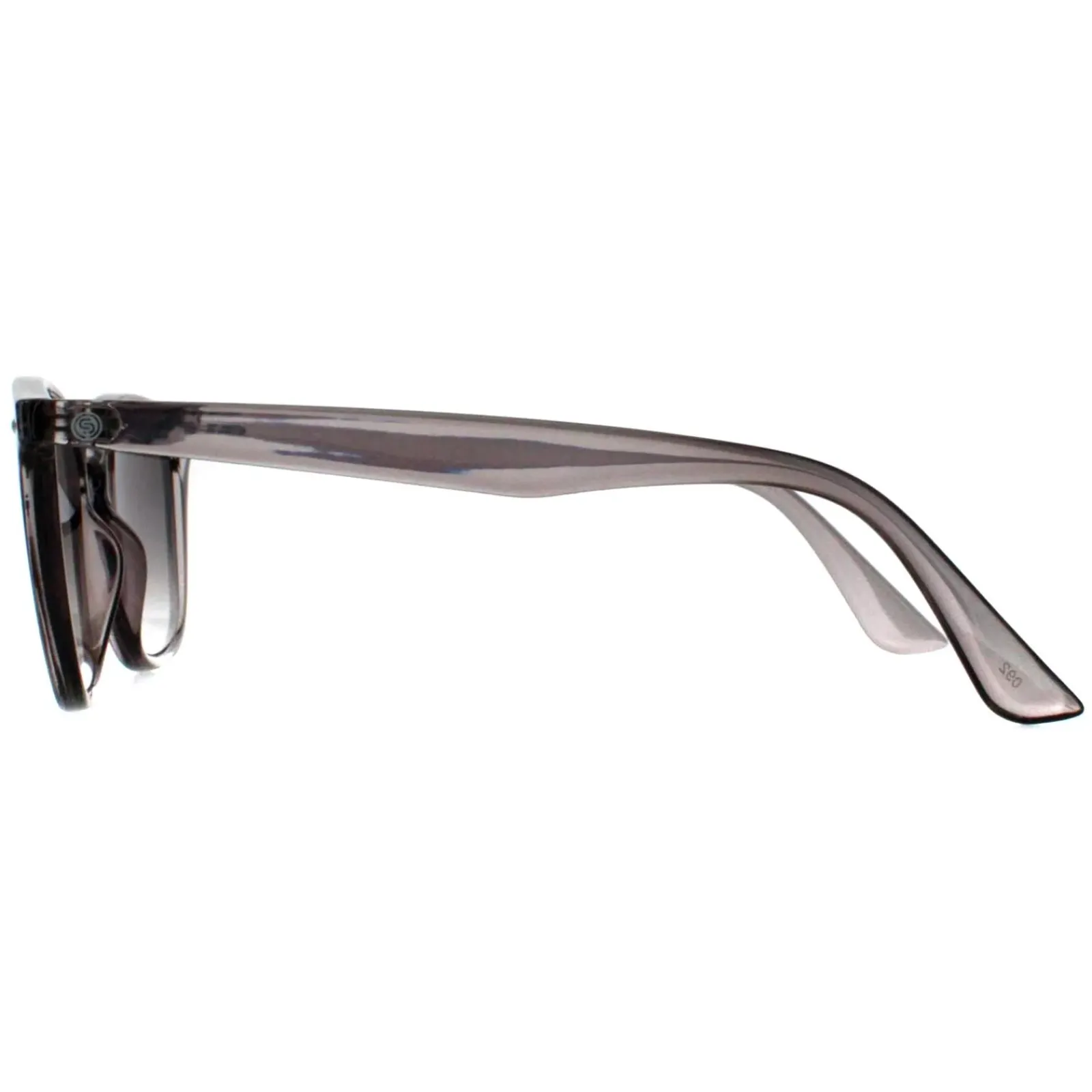 Smarty Round^Sunglasses SB2313 C Transparent Smoke Grey