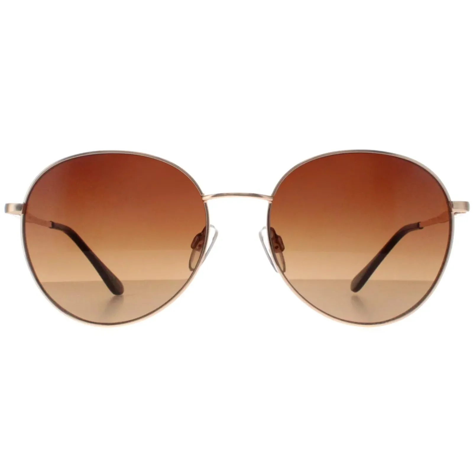 Smarty Round^Sunglasses X1116 A Gold Brown
