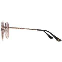 Smarty Round^Sunglasses X1116 A Gold Brown