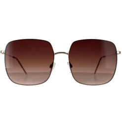 Smarty Square^Sunglasses X1111 A Gold Brown