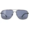 Smarty Rectangle^Sunglasses X1941 A Matte Black Grey
