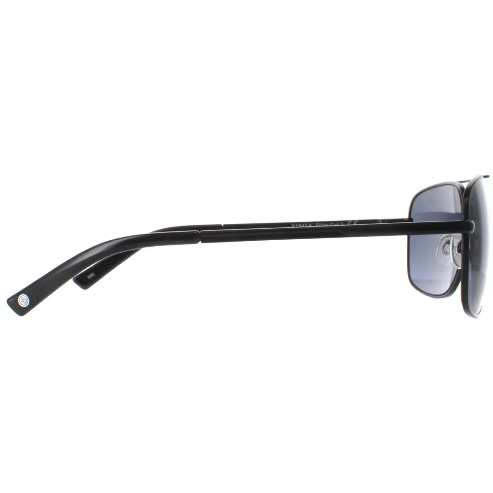 Smarty Rectangle^Sunglasses X1941 A Matte Black Grey