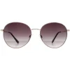 Smarty Round^Sunglasses X1116 B Gold Grey