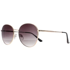 Smarty Round^Sunglasses X1116 B Gold Grey