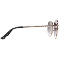 Smarty Round^Sunglasses X1116 B Gold Grey