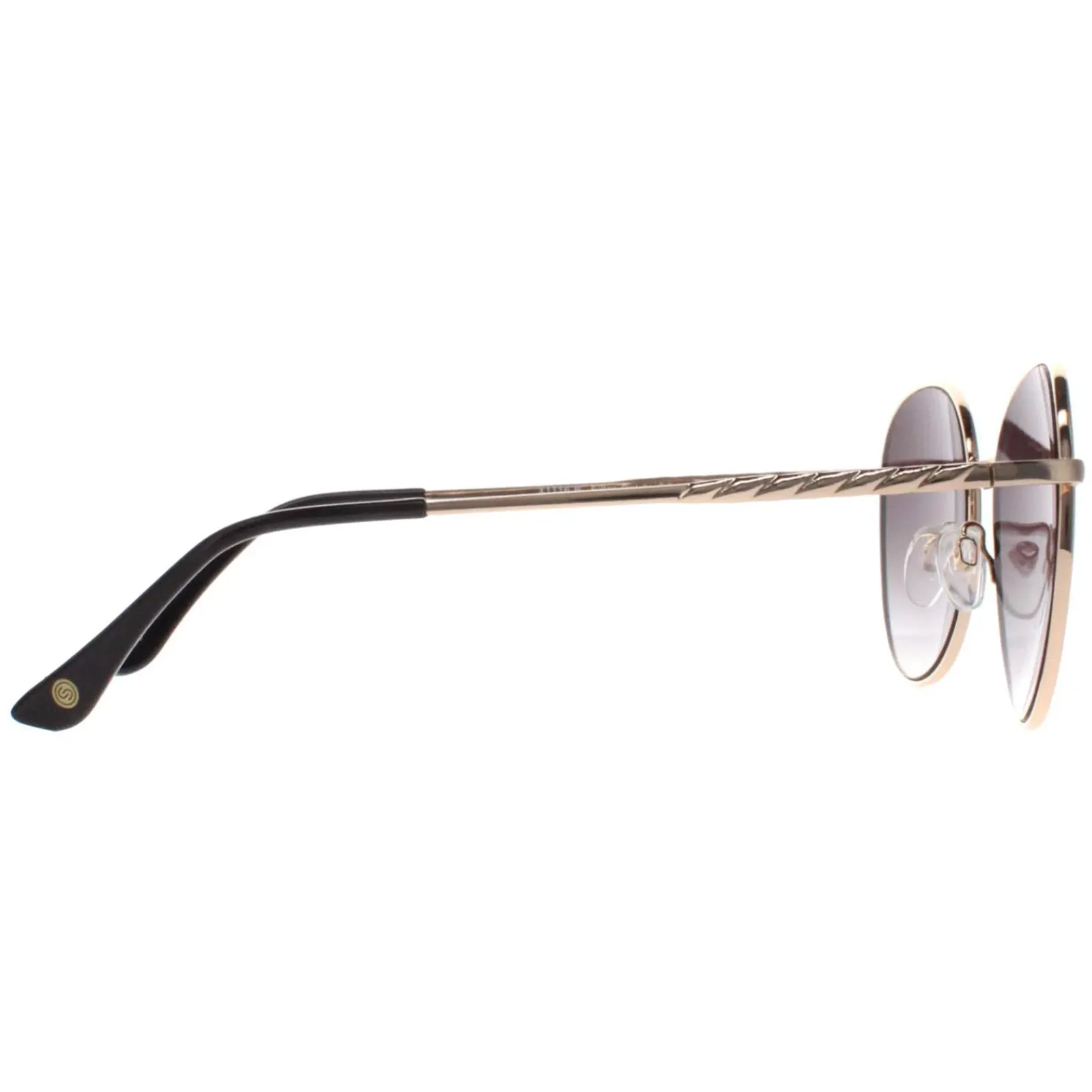 Smarty Round^Sunglasses X1116 B Gold Grey